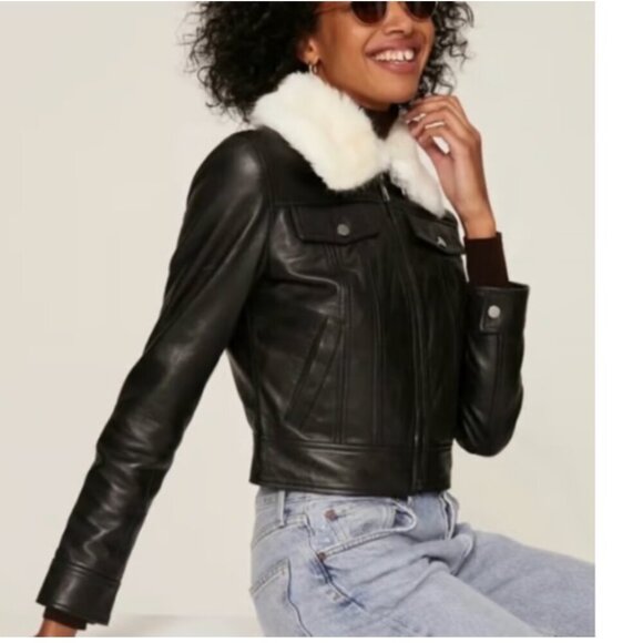 Slate & Willow Jackets & Blazers - Slate and willow black leather jacket